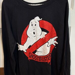 Ghostbusters Black Sweatshirt Vintage